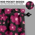 thumbnail image 5 of Pioneer Kitchen Curtains and Valance Set 36 Inch Tier Abstract Floral Sakura Flower Japanese Natural 3 Pieces Set Dining Room Small Curtain Drapes Cafe Curtains Valance for Home Decor Rod Pocket, 5 of 6