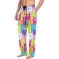 thumbnail image 4 of GZHJMY Cat Pajama Pants for Men, Lounge Pants Lightweight Men Pajama Bottoms with Drawstring Pockets, Christmas New Year Birthday Gifts, Medium, 4 of 6