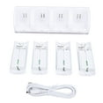 thumbnail image 2 of 4 in 1 Charging Station for  &  U Remote Controller,  Remote Charging Station Dock with 4 Pack 2800mAh Rechargeable Batteries & USB Cable Remotes Not Included, 2 of 7