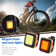 thumbnail image 3 of NIBOLOG Bicycle Light Bike LED Front Rear Light Type-C Charging MTB Road Bike Highlight Lamp 3 Light Modes Adjustable Cycling Light Lamp, 3 of 8