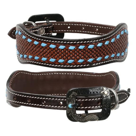 Showman Stetson Leather Dog Collar (Small)