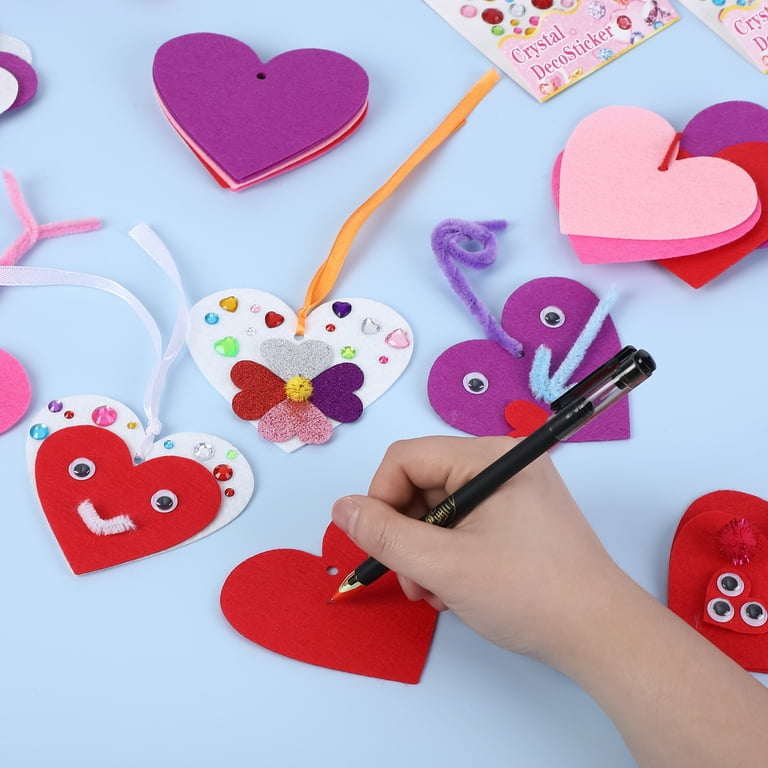 368PCS Valentines Day Craft Kits Decoration DIY Heart Craft Set