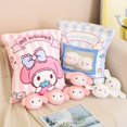 thumbnail image 2 of Muñeco de peluche de My Melody, Pochacco, Cinnamoroll, 6 piezas, Anime, almohada creativa, decoración del hogar, bolsa de Kuromi, 2 of 5