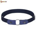 thumbnail image 3 of Spencer Buckle Free Stretch Belts for Men Women 1.3 inches Wide, Buckless Invisible Elastic Belt for Jeans Pants (Blue), 3 of 8