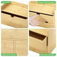 thumbnail image 3 of Bamboo Desk Organizer with Drawers Small Desktop Drawers for Countertop Mini Tabletop Storage Container with Drawer for Home Office No Assembly Required, 3 of 6
