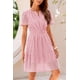 thumbnail image 5 of Vestido PRETTYGARDEN 2025 Verano Encaje Rosa XL, 5 of 8