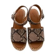 Universal Thread Morgan Espadrille Wedge Sandal Grey Snake Print US Women's 8W