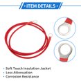 thumbnail image 6 of 1 Pcs Battery Inverter Cable 10 AWG Gauge 4.5FT 3/8" Lug Battery Cable Universal for Car Vehicle Boat RV Solar Tinned Copper Red, 6 of 7