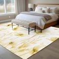 thumbnail image 4 of 5'x7' Area Rugs, Yellow Spring Floral Indoor Outdoor Area Rug for Living Room Bedroom, Summer Botanical Watercolor Vintage Washable Bathroom Rugs Kitchen Floor Carpet Mats Home Decor Aesthetic, 4 of 8