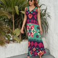thumbnail image 3 of Bohemian Pattern Vestido Sin Mangas Vestidos Para Mujer, Vestido Suelto De Verano 2025, 3 of 5