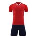 thumbnail image 1 of Odeerbi Conjunto de Uniformes de Entrenamiento de Fútbol de Malla de Chicos Y Niñas Con Camiseta de Manga Corta A Rayas Pantalones Cortos Conjuntos Atléticos Secos Rápidos Para 4-15 Años, 1 of 4
