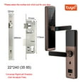 thumbnail image 1 of Biometric Fingerprint Door Lock DB20 Black Smart Lock Tuya App Remote Unlocking Keyless Lock Electronic Door Lock ,More Secure, 1 of 4