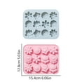 thumbnail image 3 of Dessert Molds, Clearance! Yuoaen Silicone Flower Molds,  Flowers Silicone Mould Fondant Cake Casting Mold, Decorating, Sweets, Chocolates, Cakes, 3 of 5