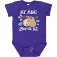 thumbnail image 3 of Inktastic My Mimi Loves Me with Sloth and Hearts Boys or Girls Baby Bodysuit, 3 of 5