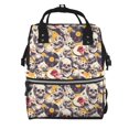 thumbnail image 1 of Easygdp lips record rock Skull para Bolsa de Bebé de Gran Capacidad con Múltiples Bolsillos, Bolsa de Pañales para Padres, Bolsa de Viaje Organizada y Elegante, 1 of 6