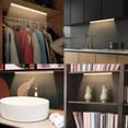 thumbnail image 5 of TASMOR 24 LED Under Cabinet Lights, USB Rechargeable Closet Lighting kit with Motion Sensor and Magnetic Strip for Wardrobe, Kitchen Wireless Lighting, 2 Pack, 5 of 7