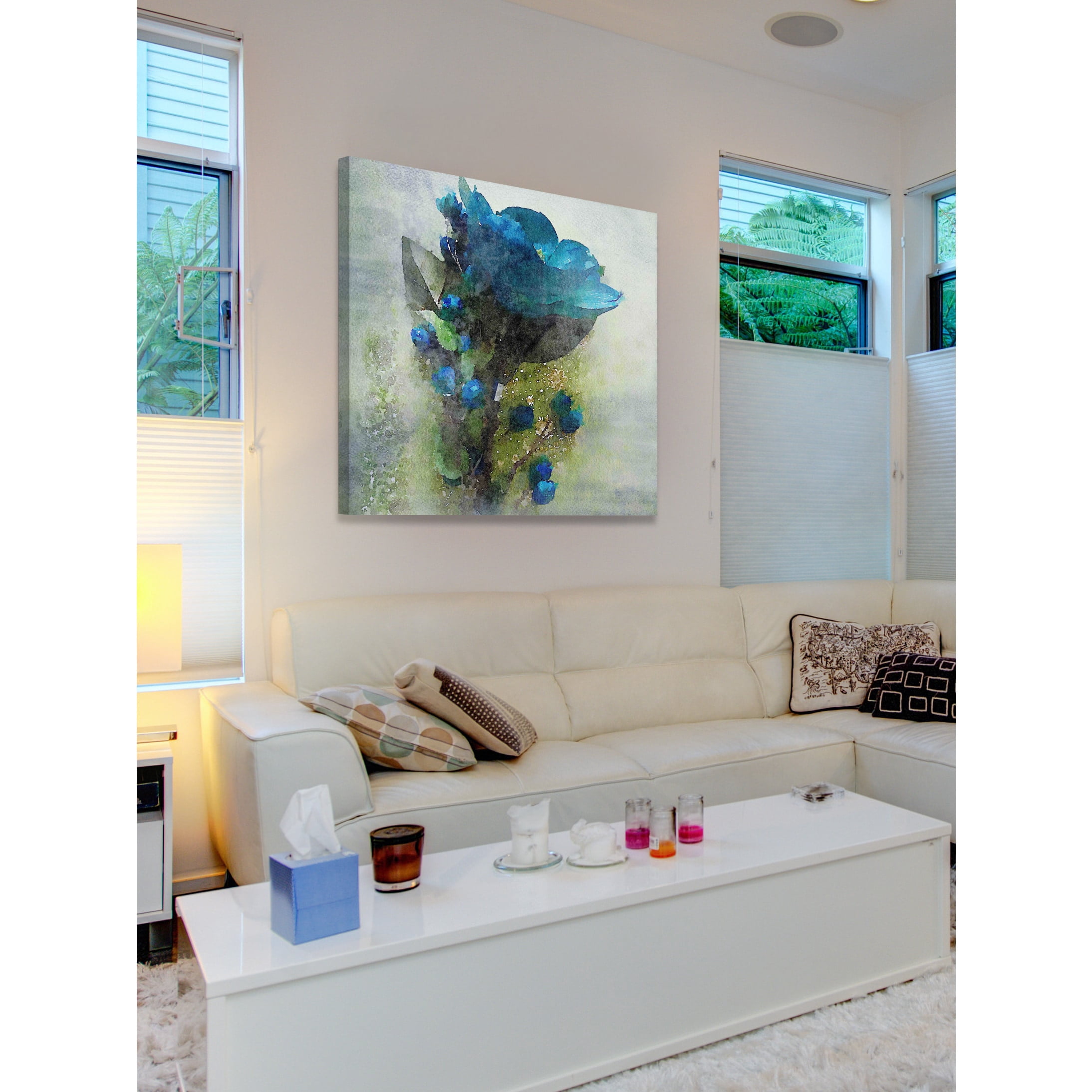 Marmont Hill 'Blue Melody' by Irena Orlov Painting Print on Wrapped Canvas