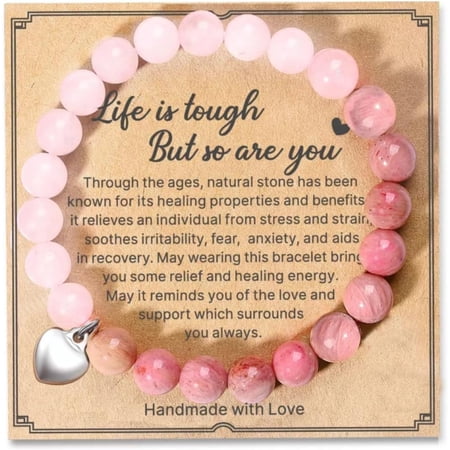 Get Well Soon Gifts for Women Natural Stone Healing Bracelet Inspirational Gifts for Women