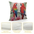 thumbnail image 4 of COMIO  Parrot Throw Pillow Covers Cute Bird Tropical Exotic Summer Palm Leaves Hibiscus Hawaii Decorative Square Cushion Case for Men Women Home Decor, 4 of 5