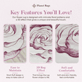 thumbnail image 5 of Flowers 2 Ft Round Throw Accent Area Rugs Floral Rose Flower Shaped Rug Modern for Girls Bedroom Floor Living Room Carpet 304 Pink, 5 of 10