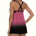 thumbnail image 3 of Women‘s Tankini Large Bikini Set Digital Print Suspender Beach Split Swimsuit, 3 of 6