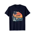 thumbnail image 2 of NAMTYQX Tops for Women 2025 Plus Size mit Print Stylish Loose Fitting Graphic Short Sleeve Cool Crewneck Stretch Womens Summer Tops Dark Blue Size L, 2 of 4