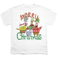 thumbnail image 2 of SpongeBob Merry Christmas Group Kids T Shirt for Youth Boys and Girls, White, X-Large, 2 of 4