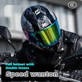 thumbnail image 2 of Venta caliente de moda para hombres y mujeres, casco de motocicleta de viaje con lentes dobles, versión Bluetooth universal para ciclismo en las cuatro estaciones, 2 of 5