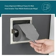 thumbnail image 4 of Recessed Toilet Paper Holder,Stainless Steel in Wall Toilet Paper Roll Holder for Bathroom Insert Design with Mounting Bracket,Commercial Toilet Tissue Dispensers Wall Mount,Brushed Nickel, 4 of 4
