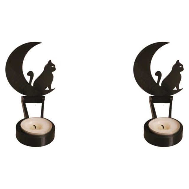 braveheart Rustproof Coating Candle Holders For Durability Halloween Decoration Exquisite Craft Candlestick H 2Set