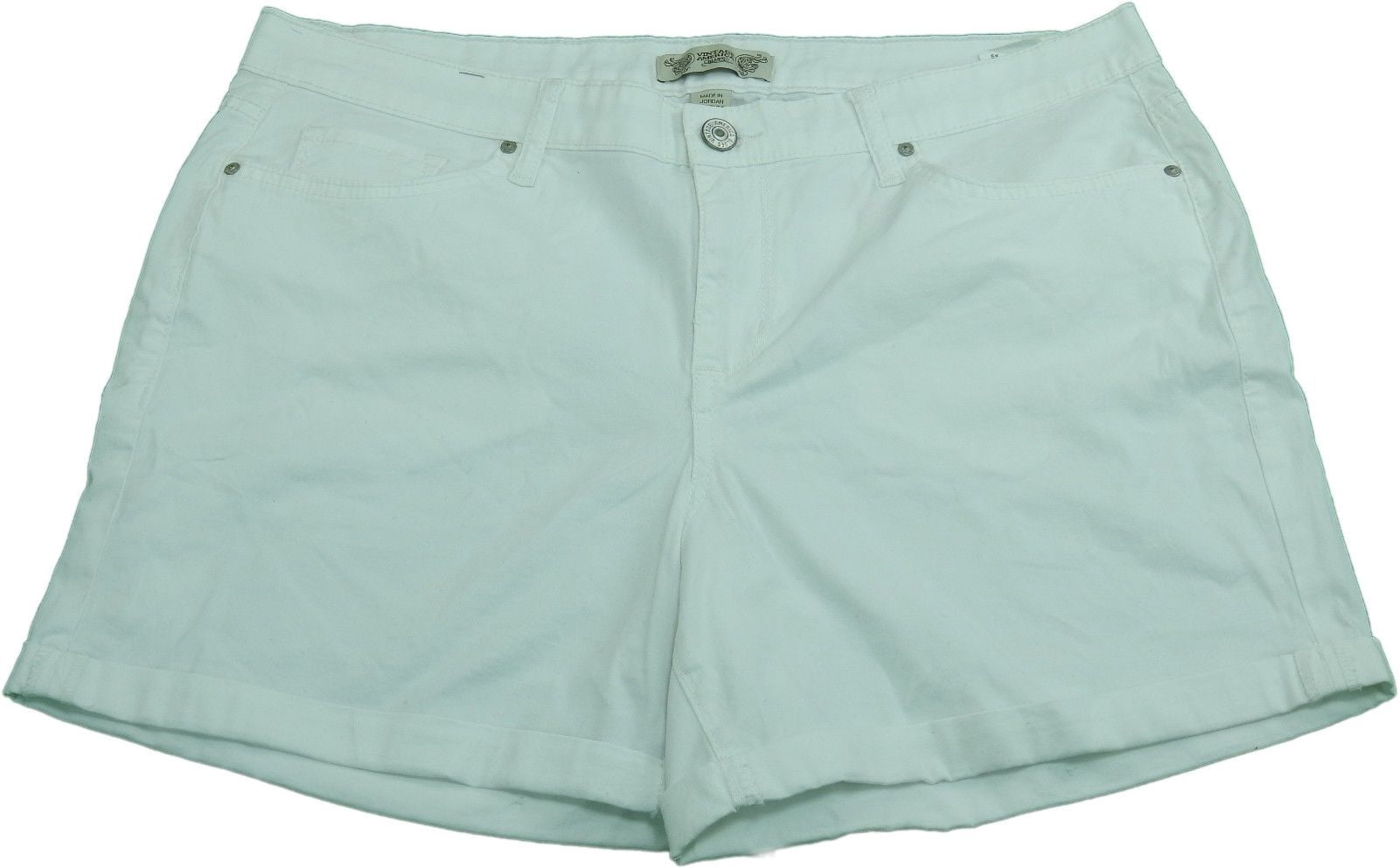 Lightweight Denim Shorts White 
