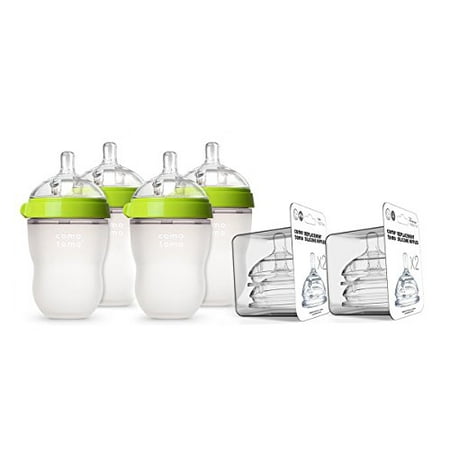 Comotomo Growing Baby Bottle Set Green