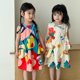 thumbnail image 4 of Vestido bonito sin mangas con borde con volantes para niña de 1 a 10 años 2025, vestido de chaleco de princesa con estampado Floral de verano para niño con bolsa, ropa para niños, 4 of 6