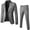 Grey, variant on Joernso 1 Set Men Blazer Pants Solid Color Long Sleeve Slim Fit Turndown Collar Temperament One Button Pockets Suit Set Men Clothes