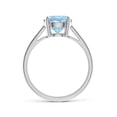 thumbnail image 2 of Angara Natural 1.6 Ct. Aquamarine Solitaire Ring in Sterling Silver for Women (Ring Size: 3), 2 of 8