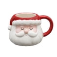 thumbnail image 2 of Holiday Time 2 Pack Santa Open Stock Mug Red- 15 oz, 2 of 8