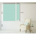 thumbnail image 6 of Ambesonne Geometric Peel & Stick Wallpaper for Home, Halftone Rhombus Motif, 13"x72", Pale Seafoam White, 6 of 6