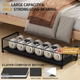 thumbnail image 4 of Contenedores de almacenamiento para debajo de la cama con ruedas Eastherry Black, paquete de 2, 4 of 6