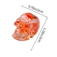 thumbnail image 3 of Halloween Decorations 1 Inch Resin Skull Ornaments for Party Decor Spooky Centerpiece DIY Crafts Spooky House Accessories, 3 of 6