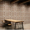 thumbnail image 2 of S4Sassy Rustic Wood Wallpaper - Commercial Space Wall Covering, 25" X 120" Self-Adhesive Plain Vinyl Wallpaper, Decorative Walls Wrap, Easy Diy Wall Covering For Retail, Office Spaces - Brown, 2 of 7