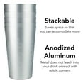 thumbnail image 3 of Arora Aluminum Cups For Drinks Metal Color-Changing Silver Color Tumbler Aluminum 20Oz Cup Set Of 6, 3 of 4