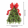 thumbnail image 3 of Christmas Tree Wreath Knot Simulation Christmas Decoration Ribbon Wreath Festival Party Wall Prop, 3 of 9
