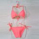 thumbnail image 5 of Conjunto de Bikini Acolchado sin Mangas, Traje de Baño de Corte Alto para la Playa Y la Piscina, 5 of 6