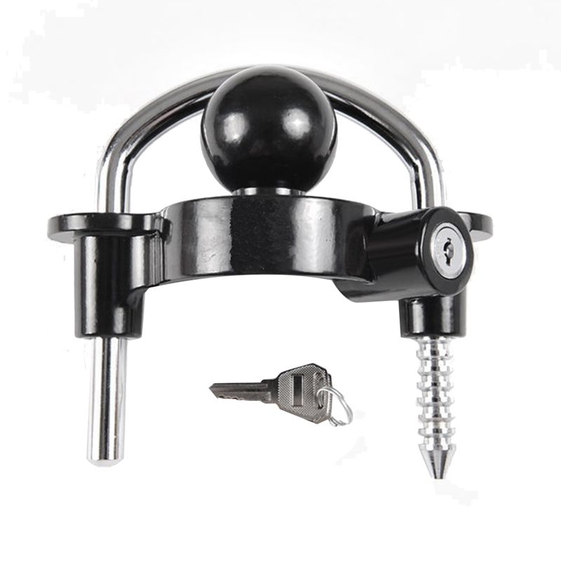 Black Trailer Coupling Locks Ball Locks Car Locks Trailer Accessories