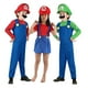 thumbnail image 3 of Disfraz de Mario Deluxe para niños y niñas, mono de fiesta de personajes de juego de animación de Halloween, sombrero y guantes, 3 of 4