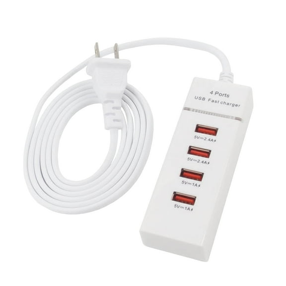 4 - Port USB Charger with 1.5M Cable: Compact, Convenient, and Multi - Device Charging