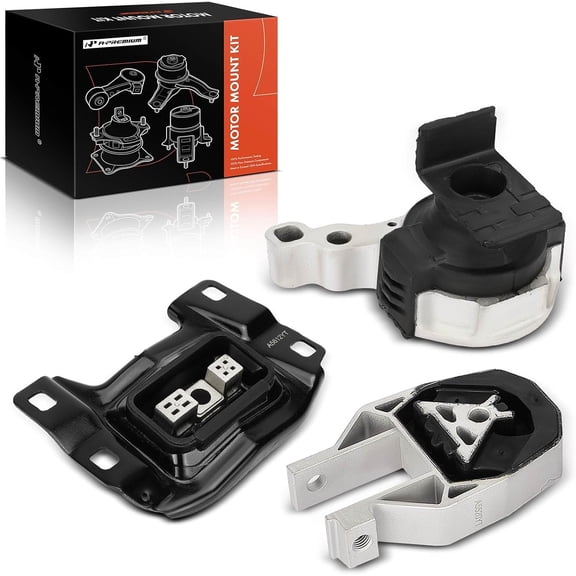 A-Premium 3-PC Engine Motor Mount and Transmission Mount Kit Compatible with Ford Escape 2013 2014 2015 2016, 1.6L, Replace# CV6Z6038B, CV6Z6068A