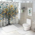 thumbnail image 7 of Creowell Butterflies Modern Waterproof Shower Curtain Set for Country Cottage & Farmhouse Bathroom Decor 100% Polyester Fiber with Hooks 36x72, 7 of 7