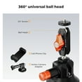 thumbnail image 2 of K&F CONCEPT 3" Suction Cup Mount with 360° Double Ball Head Magic Arm, 1/4" Screw Threads, Quick Release Car Mount Compatible with DJI Insta360, 2 of 8