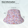 thumbnail image 4 of Daiia Fashionable Cats Pattern Bucket Hat - Trendy Cotton Sun Hat for Beach, Golf, Fishing - Fun Outdoor Vacation Boonie for Men and Women, 4 of 9
